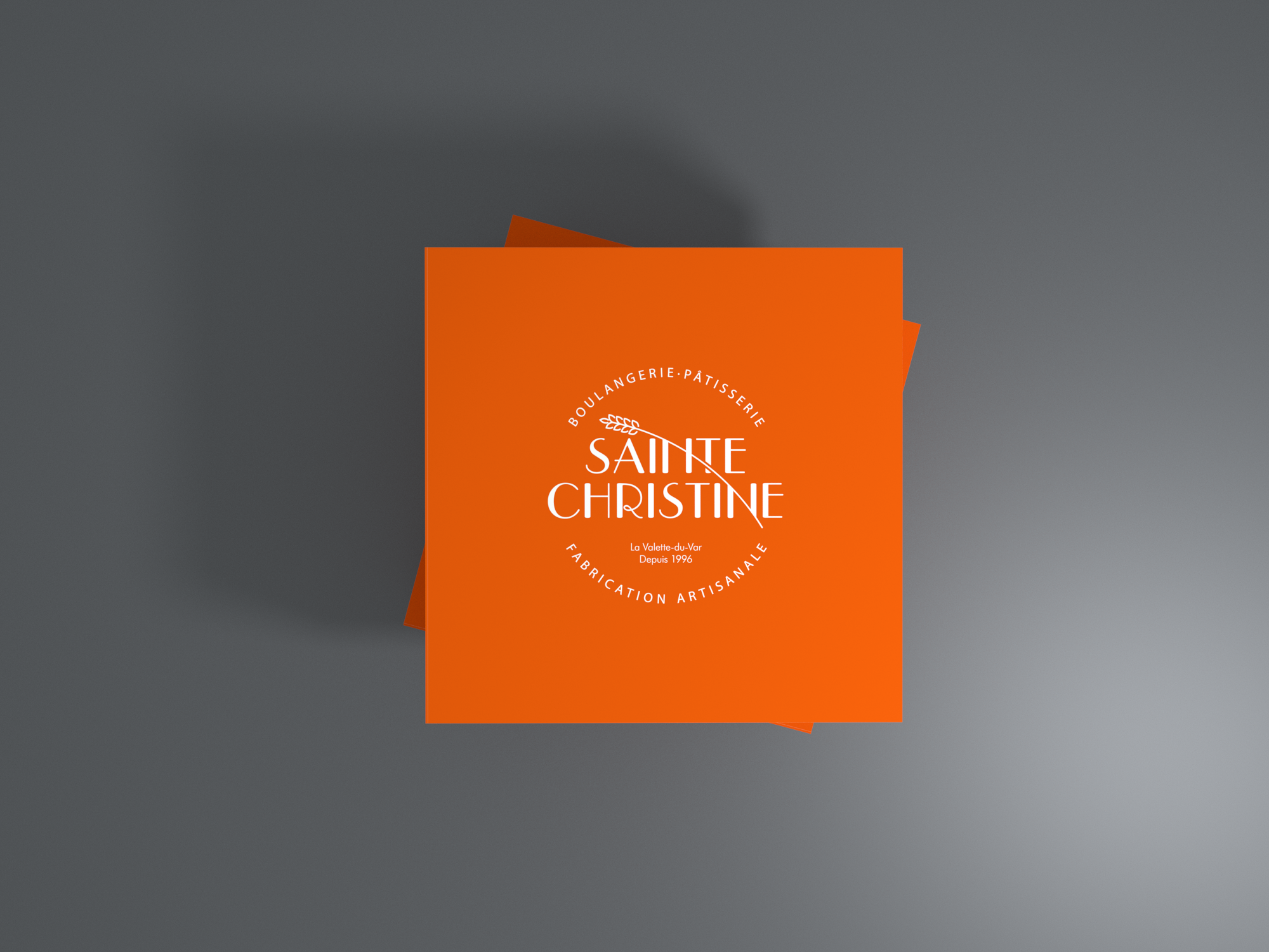 Identité visuelle boulangerie Sainte Christine, déclinaison graphique
