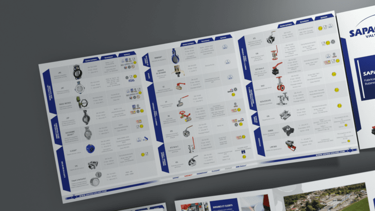 depliant sapag valves par studio 247
