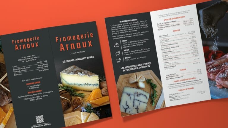 depliant fromagerie arnoux - studio 247